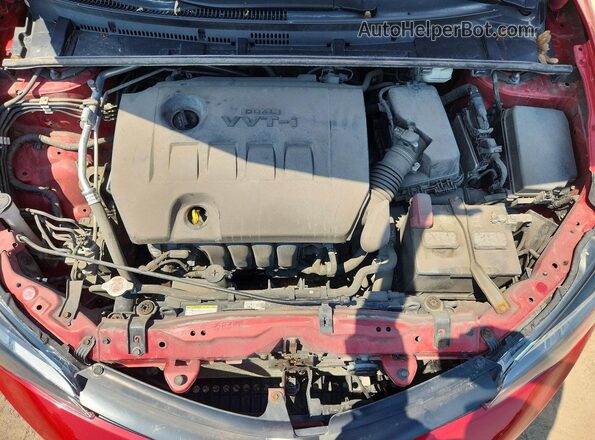 2T1BURHE6KC240082 2019 TOYOTA COROLLA Red Rear interior view