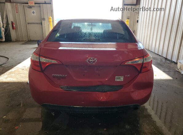 2T1BURHE7GC483245 2016 TOYOTA COROLLA Red Rear view