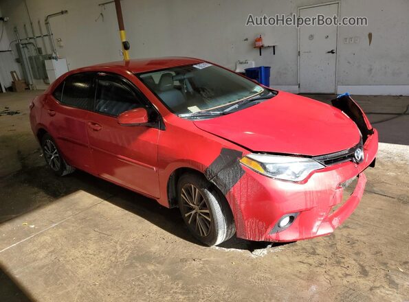 2T1BURHE7GC483245 2016 TOYOTA COROLLA Red Front right