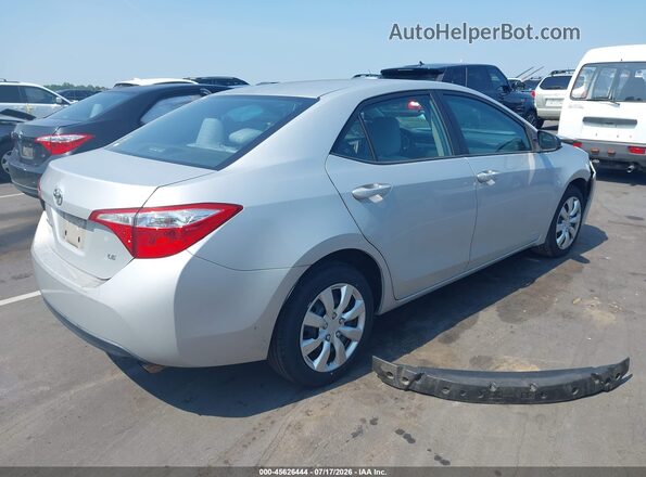 2T1BURHE7GC502134 2016 TOYOTA COROLLA Gray Задня права чверть