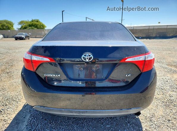 2T1BURHE7GC506037 2016 TOYOTA COROLLA Black უკანა ხედი