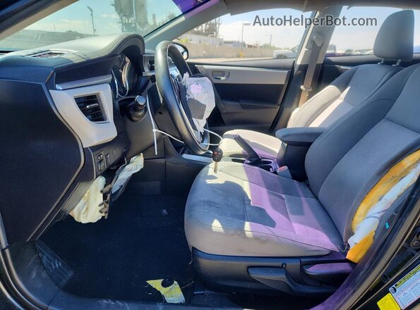 2T1BURHE7GC506037 2016 TOYOTA COROLLA Black წინა სალონის ხედი