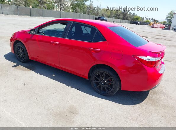 2T1BURHE7GC542536 2016 TOYOTA COROLLA Red Rear left
