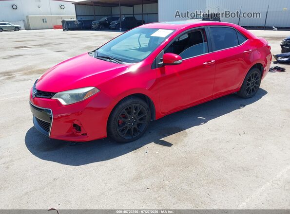 2T1BURHE7GC542536 2016 TOYOTA COROLLA Red Front left