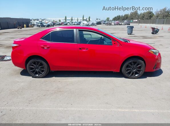 2T1BURHE7GC542536 2016 TOYOTA COROLLA Red Rear interior view