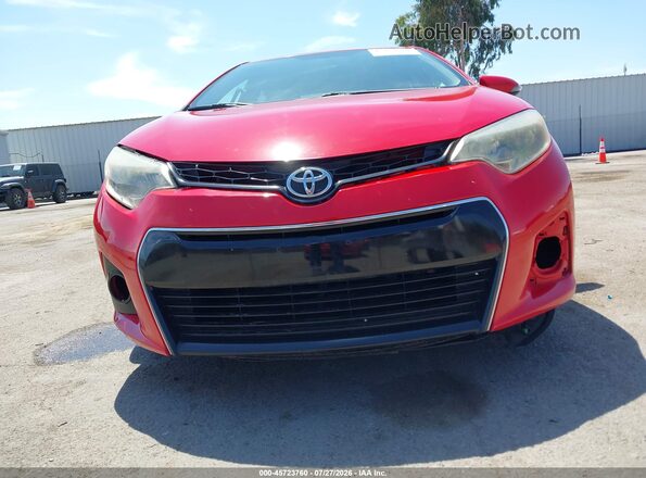 2T1BURHE7GC542536 2016 TOYOTA COROLLA Red Front view