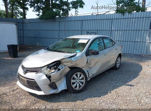 2T1BURHE7GC576816 2016 TOYOTA COROLLA Silver Widok z przodu