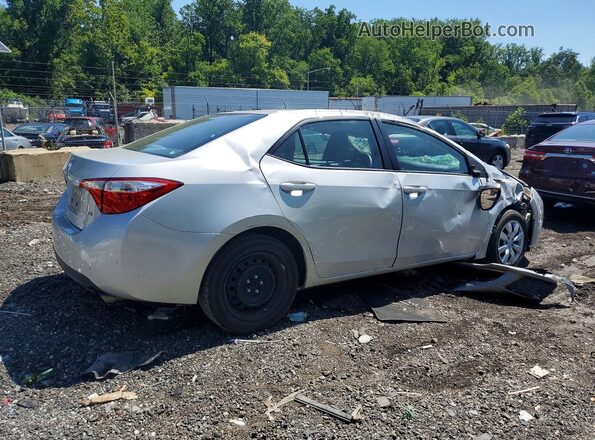 2T1BURHE7GC579070 2016 TOYOTA COROLLA Серебряный Задняя правая четверть