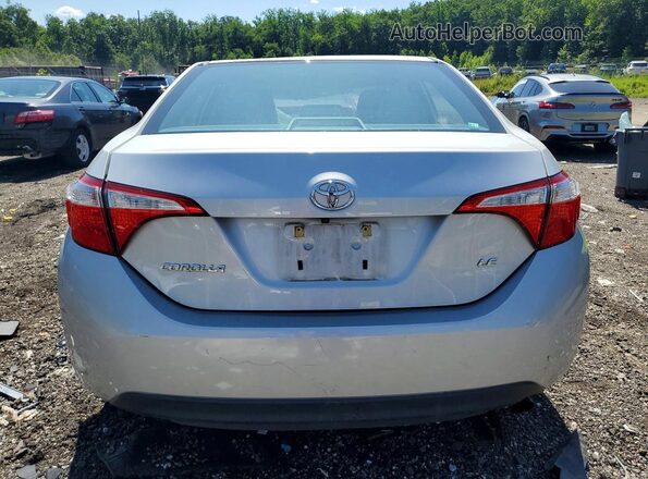 2T1BURHE7GC579070 2016 TOYOTA COROLLA Серебряный Вид сзади