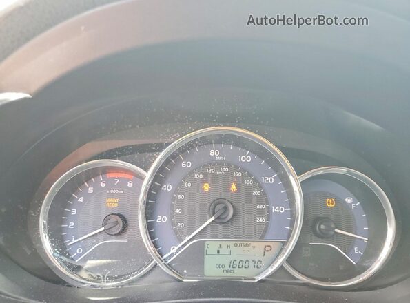 2T1BURHE7GC609264 2016 TOYOTA COROLLA Черный Вид щитка приборов