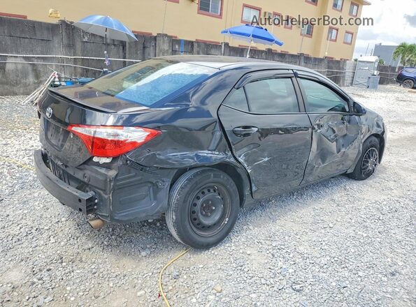 2T1BURHE7GC609264 2016 TOYOTA COROLLA Черный Задняя правая четверть