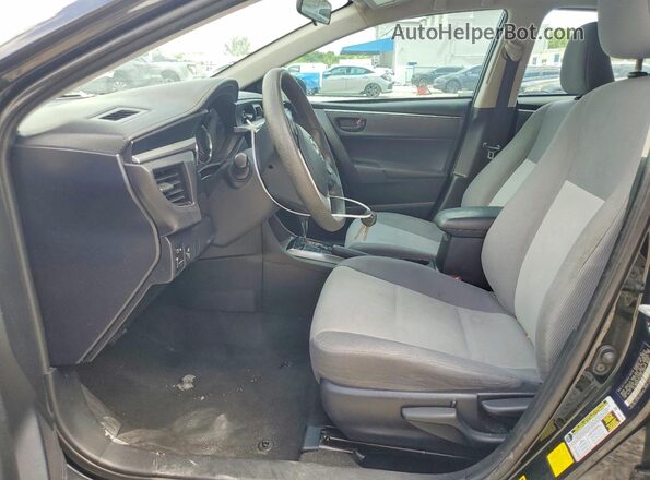 2T1BURHE7GC609264 2016 TOYOTA COROLLA Черный Вид салона спереди