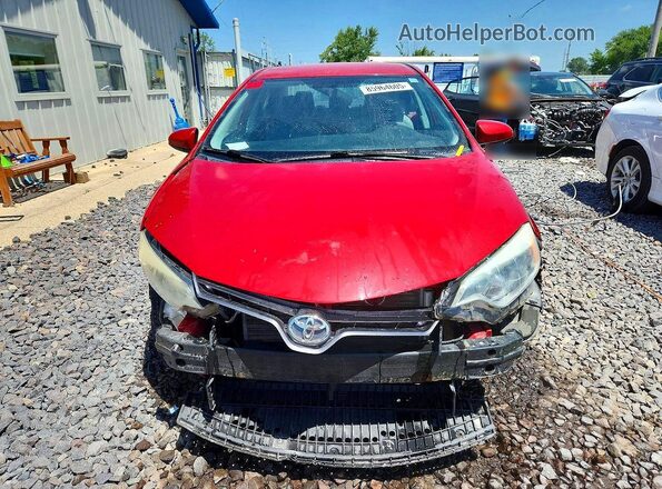 2T1BURHE7GC627022 2016 TOYOTA COROLLA Red Widok z przodu
