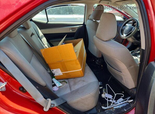 2T1BURHE7GC627022 2016 TOYOTA COROLLA Red Widok tylnych siedzeń