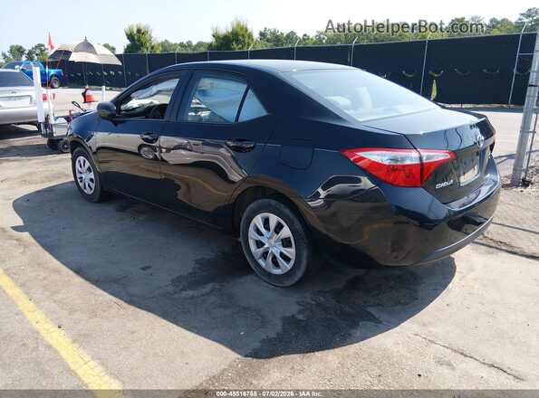 2T1BURHE7GC627425 2016 TOYOTA COROLLA Черный Задняя левая четверть
