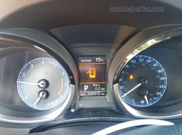 2T1BURHE7GC637386 2016 TOYOTA COROLLA Black Vista del cuadro de instrumentos
