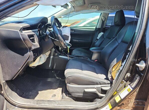 2T1BURHE7GC674972 2016 TOYOTA COROLLA Black წინა სალონის ხედი