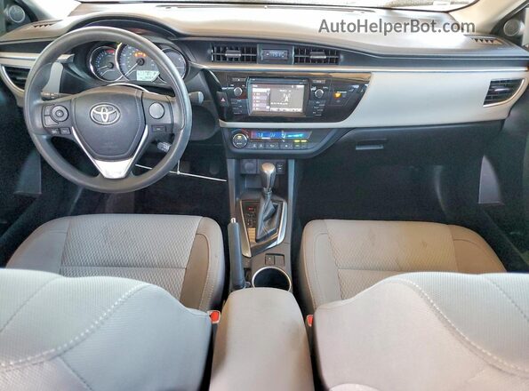 2T1BURHE7GC689116 2016 TOYOTA COROLLA Gray Dashboard view