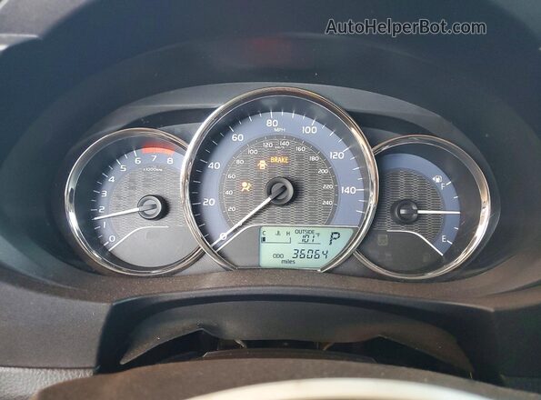 2T1BURHE7GC689116 2016 TOYOTA COROLLA Gray Instrument cluster view