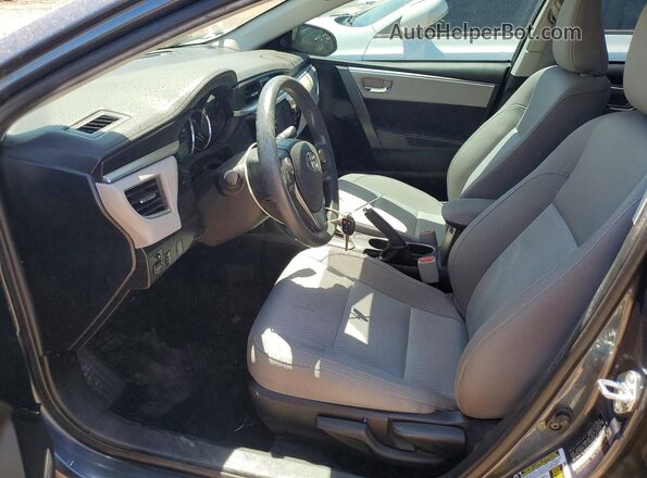 2T1BURHE7GC689116 2016 TOYOTA COROLLA Gray Front interior view