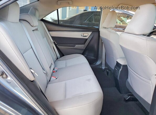 2T1BURHE7GC689116 2016 TOYOTA COROLLA Gray Rear seats view