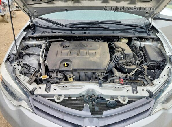 2T1BURHE7GC698320 2016 TOYOTA COROLLA Серебряный Вид задней части салона