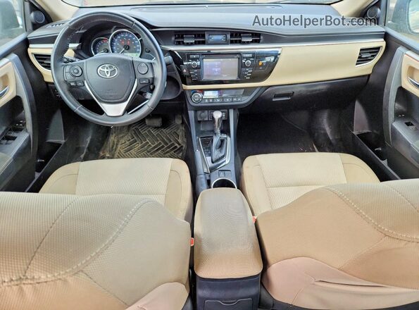 2T1BURHE7GC724074 2016 TOYOTA COROLLA Tan Вид панелі приладів