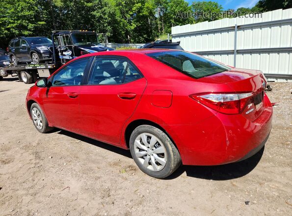 2T1BURHE7GC728061 2016 TOYOTA COROLLA Red Հետևի ձախ