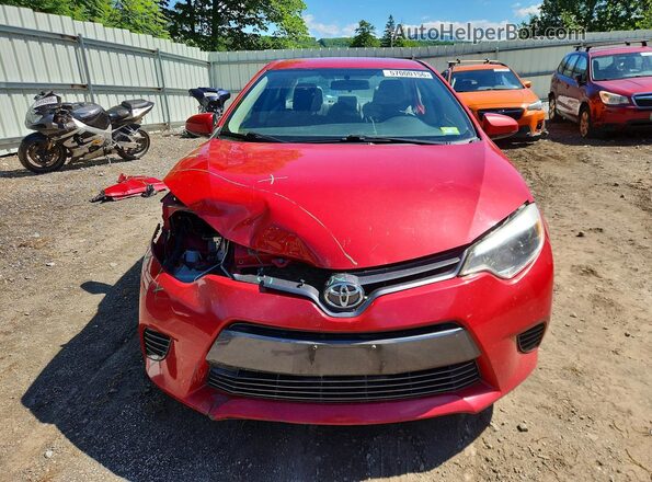 2T1BURHE7GC728061 2016 TOYOTA COROLLA Red Դիմացի տեսք