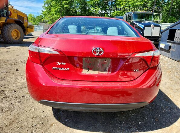 2T1BURHE7GC728061 2016 TOYOTA COROLLA Red Հետևի տեսք