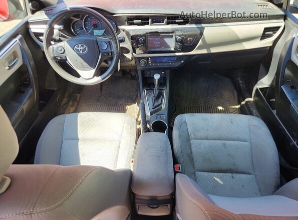2T1BURHE7GC728061 2016 TOYOTA COROLLA Red Առջևի վահանակի տեսք