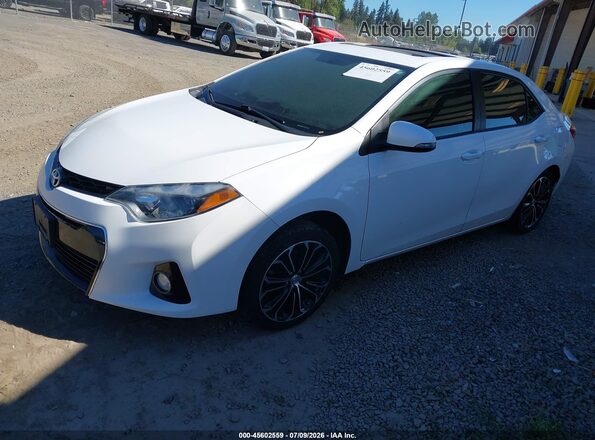 2T1BURHE7GC736922 2016 TOYOTA COROLLA White წინა მარცხენა ხედი სამი მეოთხედიდან