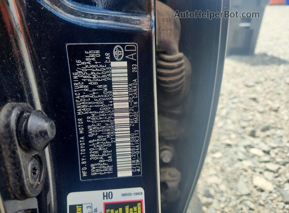 2T1BURHE7GC744938 2016 TOYOTA COROLLA Black ძრავის განყოფილების ხედი