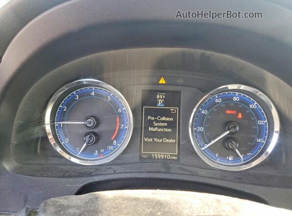 2T1BURHE7HC756556 2017 TOYOTA COROLLA Серебряный Вид щитка приборов