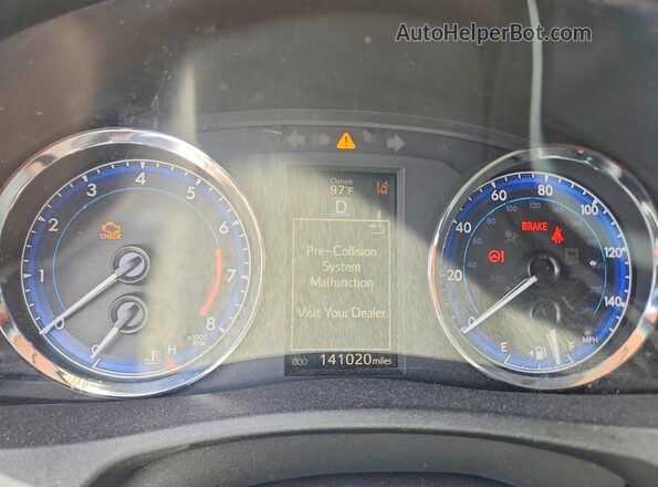 2T1BURHE7HC781523 2017 TOYOTA COROLLA Black Instrument cluster view
