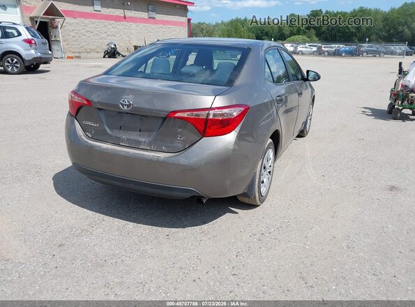 2T1BURHE7HC802273 2017 TOYOTA COROLLA Коричневый Задняя правая четверть