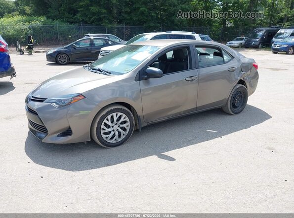2T1BURHE7HC802273 2017 TOYOTA COROLLA Коричневый Передняя левая четверть