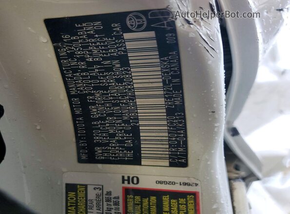 2T1BURHE7HC820823 2017 TOYOTA COROLLA White Widok komory silnika