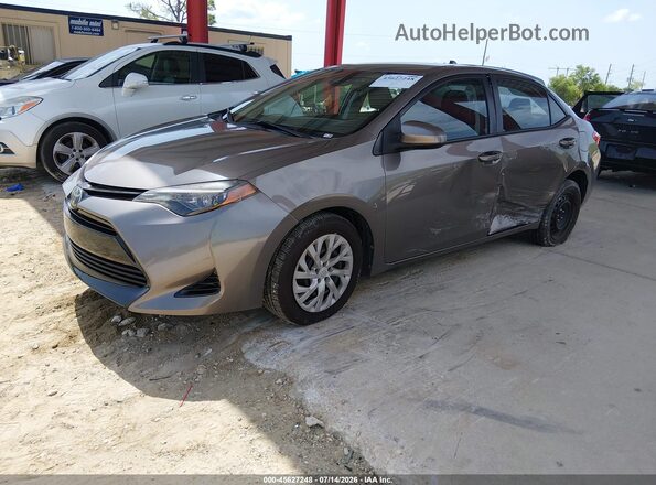 2T1BURHE7HC894355 2017 TOYOTA COROLLA Gray Առջևի ձախ երեք քառորդ տեսարան