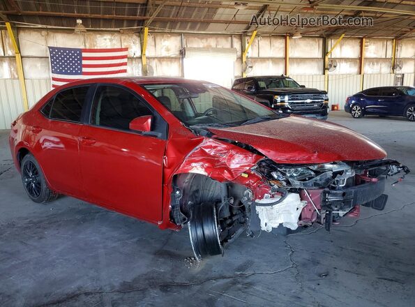 2T1BURHE7JC052380 2018 TOYOTA COROLLA Red Przód prawy