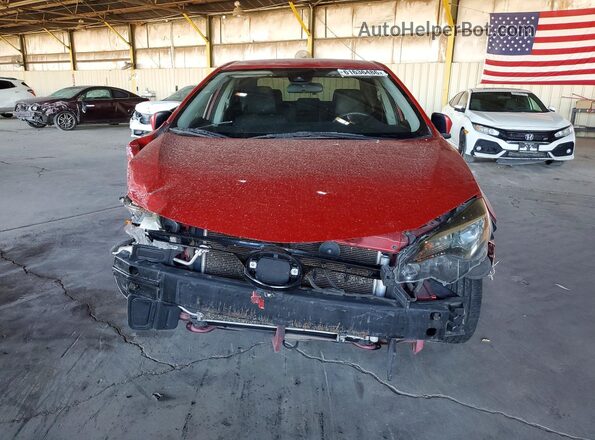 2T1BURHE7JC052380 2018 TOYOTA COROLLA Red Widok z przodu