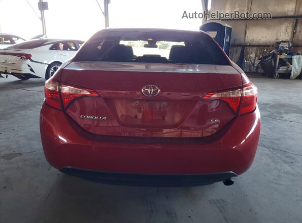 2T1BURHE7JC052380 2018 TOYOTA COROLLA Red Widok z tyłu