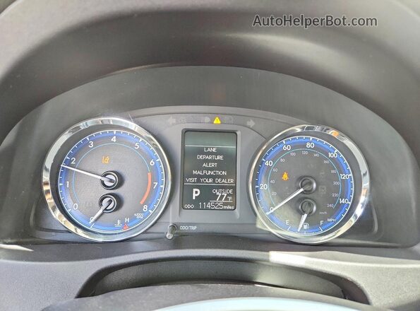 2T1BURHE7JC069731 2018 TOYOTA COROLLA White Instrument cluster view