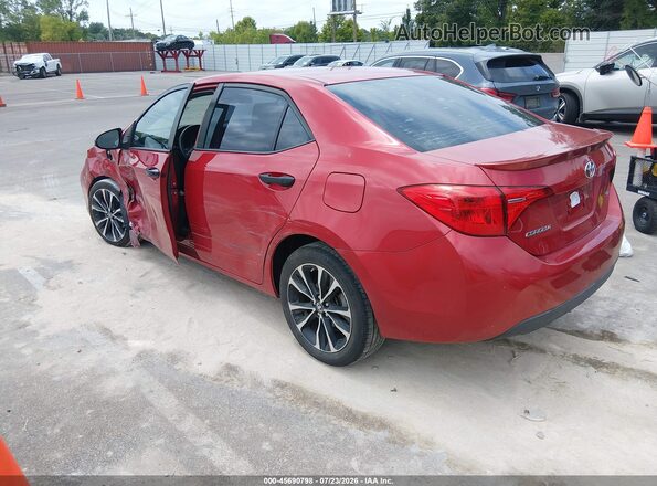 2T1BURHE7JC966998 2018 TOYOTA COROLLA Красный Задняя левая четверть