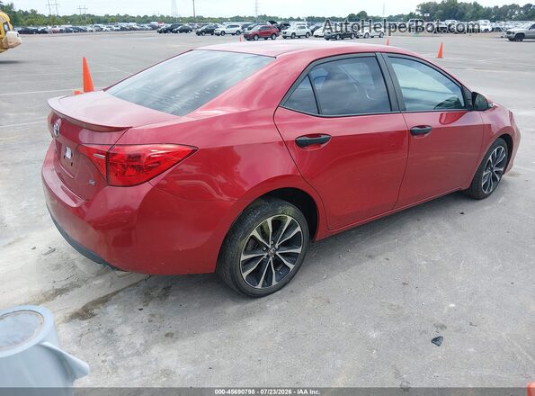 2T1BURHE7JC966998 2018 TOYOTA COROLLA Красный Задняя правая четверть