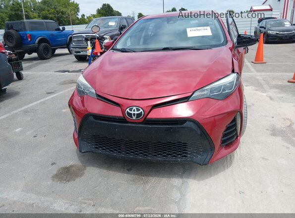 2T1BURHE7JC966998 2018 TOYOTA COROLLA Красный Вид щитка приборов