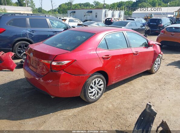 2T1BURHE7JC976852 2018 TOYOTA COROLLA Красный Задняя правая четверть