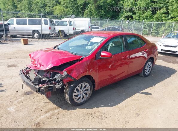 2T1BURHE7JC976852 2018 TOYOTA COROLLA Красный Передняя левая четверть