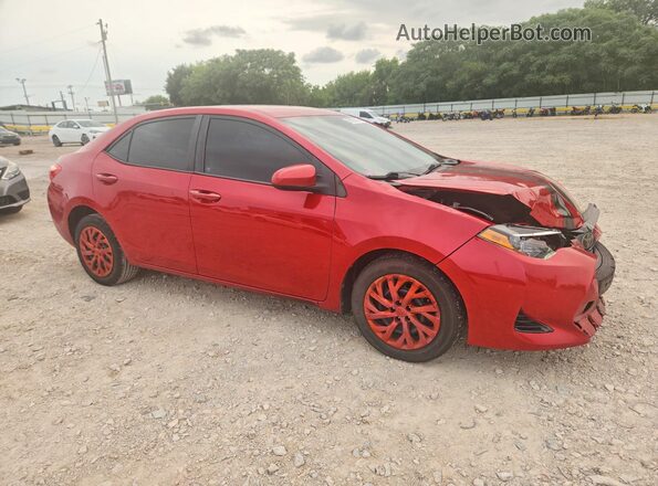 2T1BURHE7JC982196 2018 TOYOTA COROLLA Red Delantero derecho