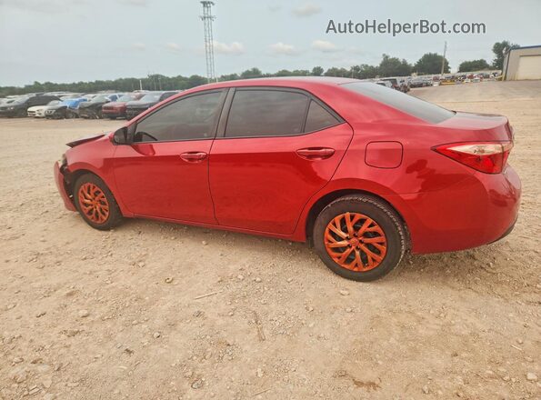 2T1BURHE7JC982196 2018 TOYOTA COROLLA Red Trasero izquierdo